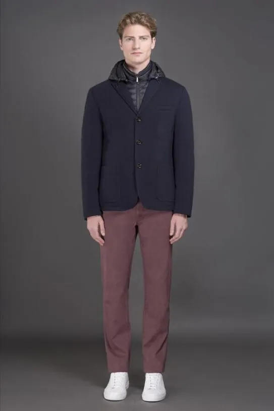 MooRER BELLOTTOMRW Navy Men Jackets