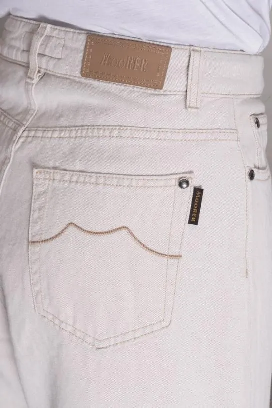 MooRER BLANCHE25 ECRU Ecru Women Pants