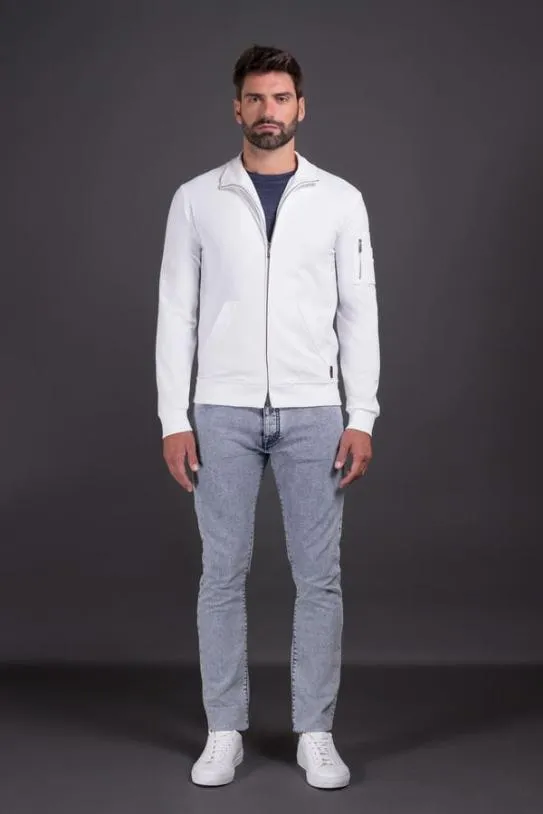MooRER CORDELLJFC Bianco Men Sweatshirts And Tracksuits
