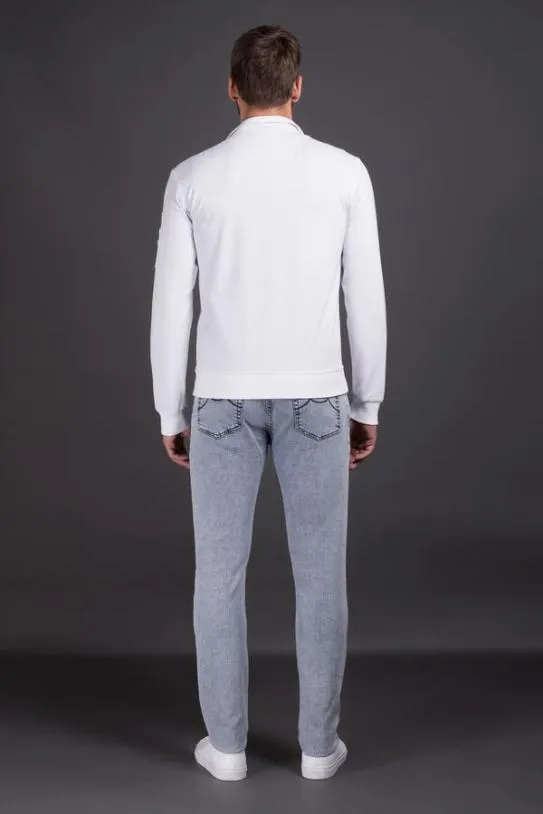 MooRER CORDELLJFC Bianco Men Sweatshirts And Tracksuits
