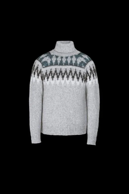 MooRER DACREPAY Grigiochiaro Men Knitwear