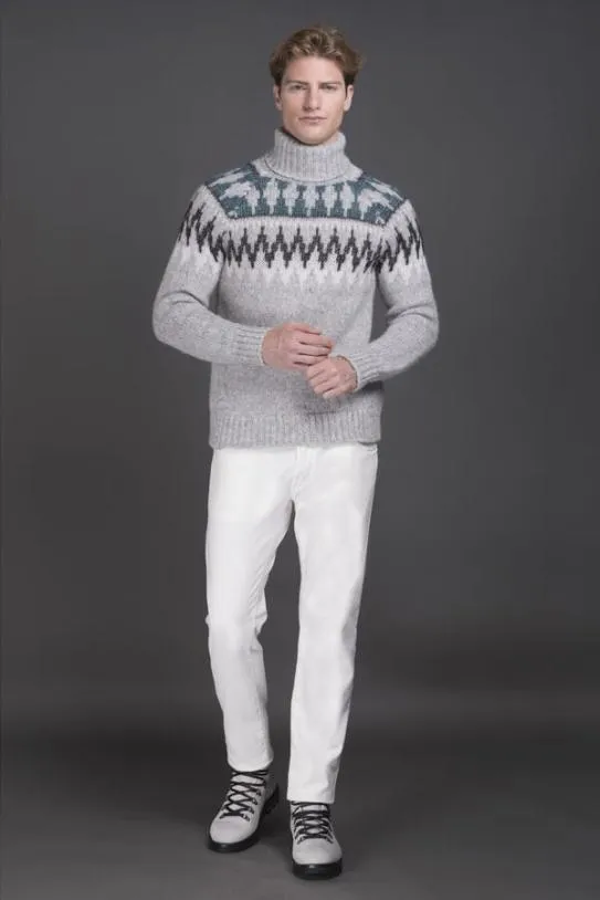 MooRER DACREPAY Grigiochiaro Men Knitwear
