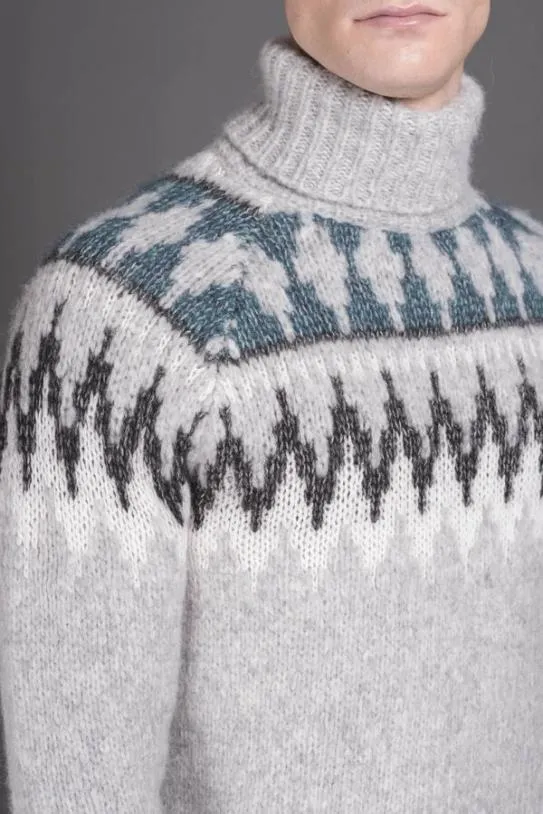 MooRER DACREPAY Grigiochiaro Men Knitwear