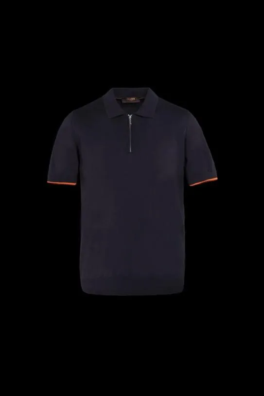 MooRER DAMONRSP Navyarancio Men Tshirts And Polos