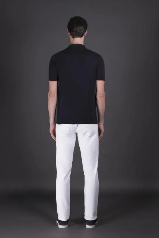 MooRER DAMONRSP Navyarancio Men Tshirts And Polos