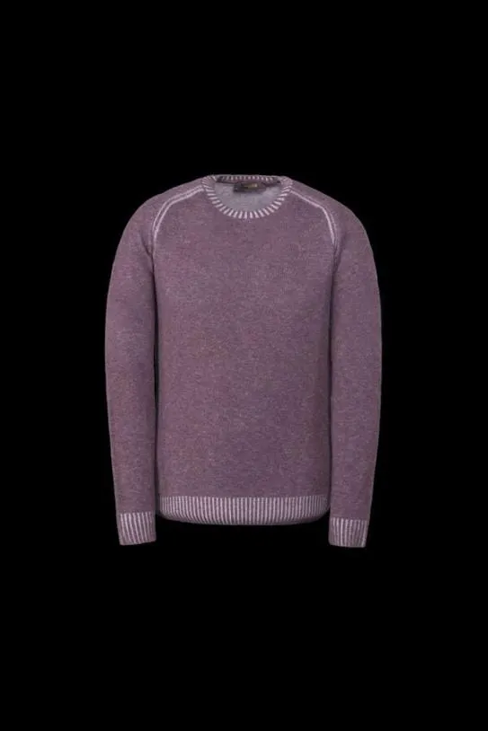 MooRER FRANKIEWVG Burgundy Men Knitwear