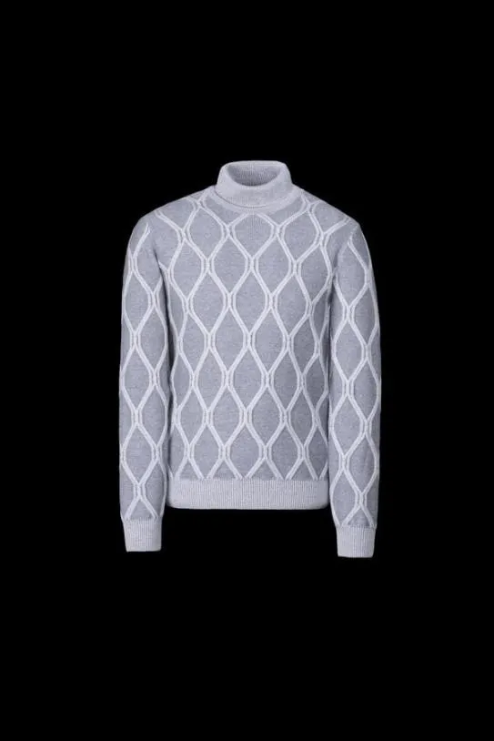 MooRER GORDONWHT Grigio Men Knitwear