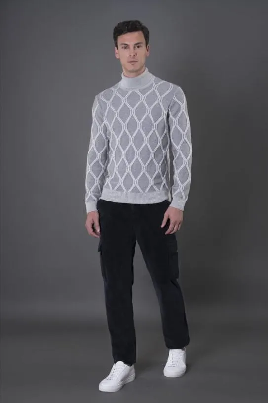 MooRER GORDONWHT Grigio Men Knitwear
