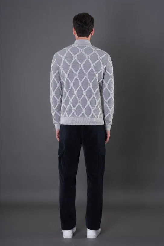 MooRER GORDONWHT Grigio Men Knitwear