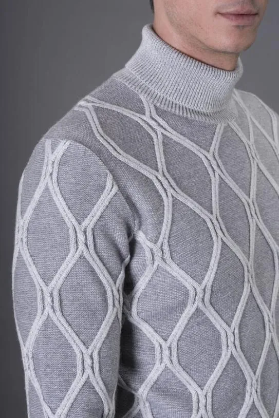 MooRER GORDONWHT Grigio Men Knitwear