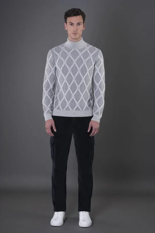 MooRER GORDONWHT Grigio Men Knitwear
