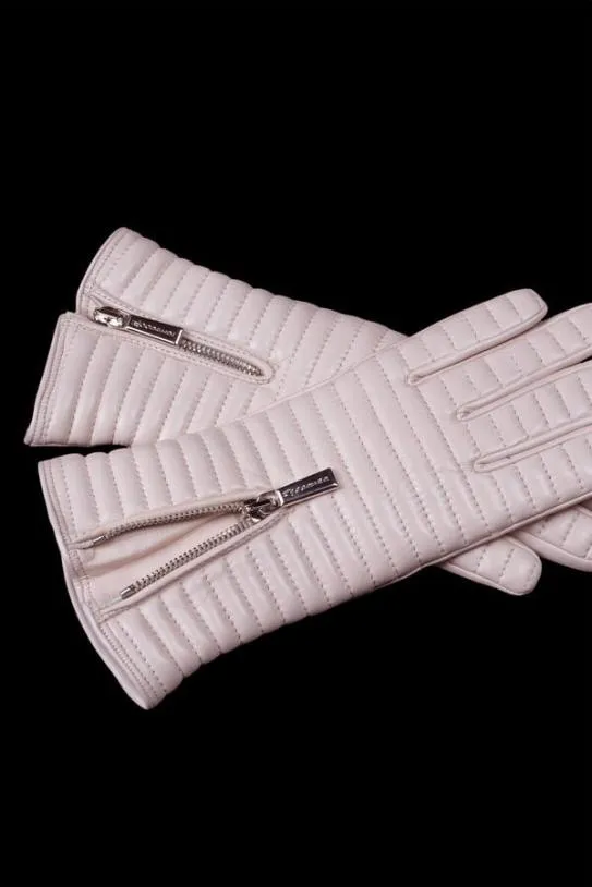 MooRER GUANTO QUILTEDQLD Avorio Women Gloves And Scarves