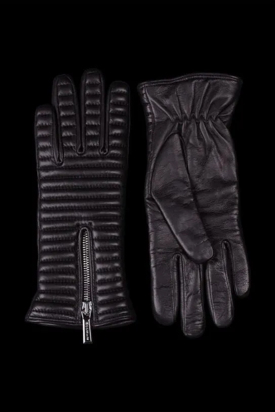 MooRER GUANTO QUILTEDQLD Nero Women Gloves And Scarves