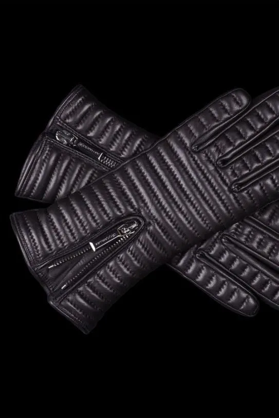 MooRER GUANTO QUILTEDQLD Nero Women Gloves And Scarves
