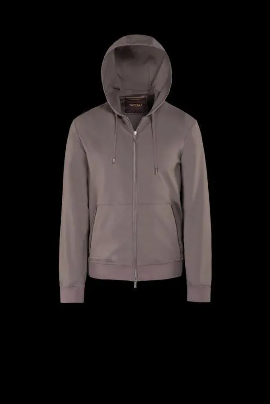 MooRER MATTHEW FELPAJ Taupe Men Sweatshirts And Tracksuits