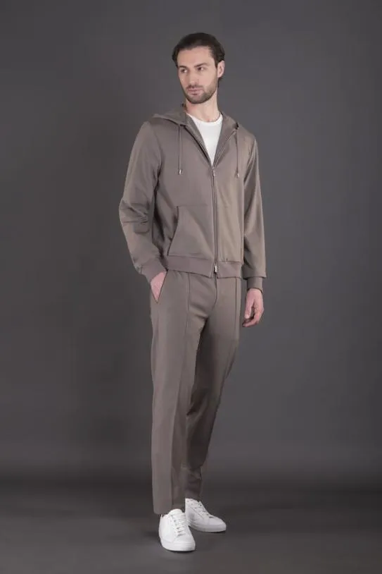 MooRER MATTHEW FELPAJ Taupe Men Sweatshirts And Tracksuits