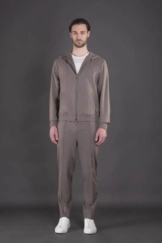 MooRER MATTHEW FELPAJ Taupe Men Sweatshirts And Tracksuits