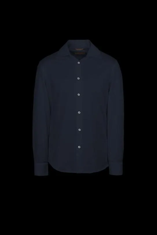 MooRER MONTALCINOJCL Blu Navy Men Shirts
