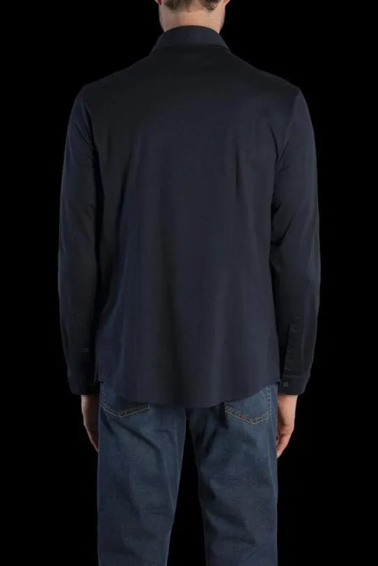 MooRER MONTALCINOJCL Blu Navy Men Shirts