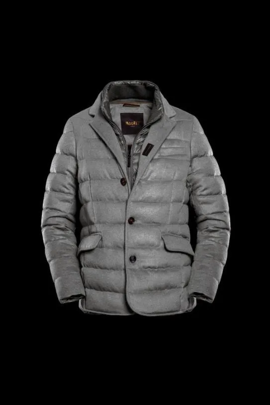 MooRER NOMOSLS9 Light Grey Men Jackets