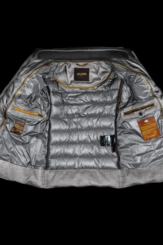 MooRER NOMOSLS9 Light Grey Men Jackets