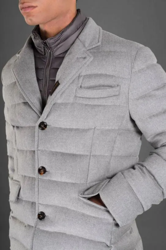 MooRER NOMOSLS9 Light Grey Men Jackets