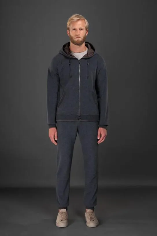 MooRER NORCIA FELPACAD Antracitecastagna Men Sweatshirts And Tracksuits