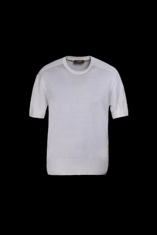 MooRER NORRISSPP Bianco Men Tshirts And Polos