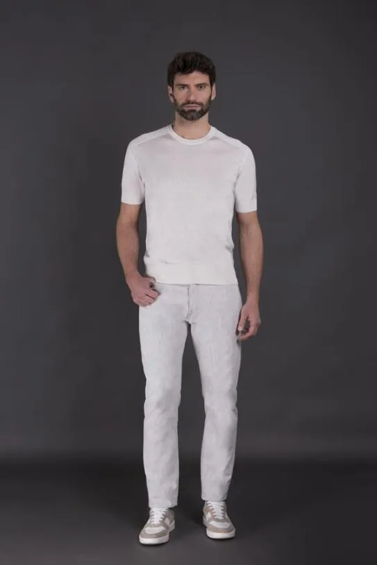 MooRER NORRISSPP Bianco Men Tshirts And Polos