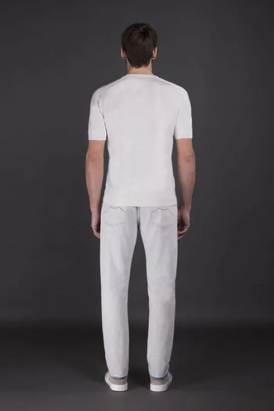 MooRER NORRISSPP Bianco Men Tshirts And Polos