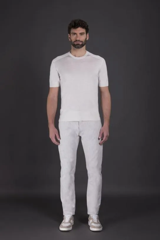 MooRER NORRISSPP Bianco Men Tshirts And Polos