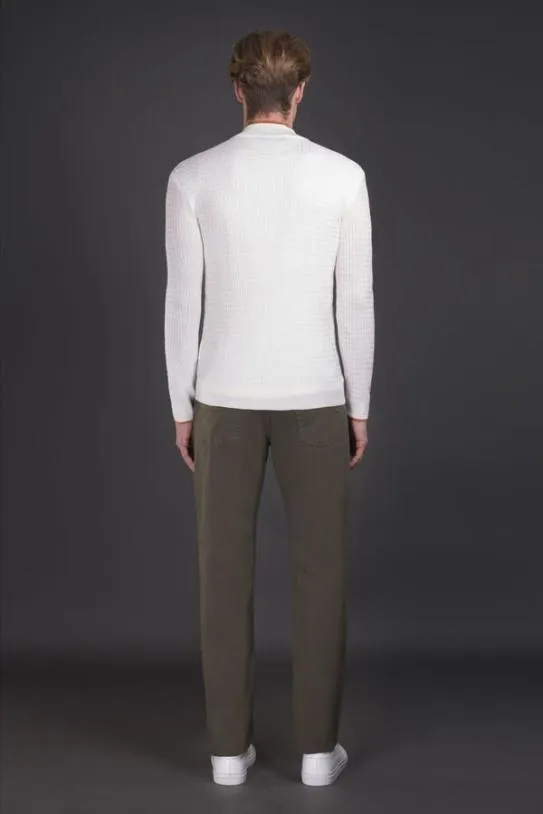 MooRER ORSONKIB Biancoarancio Men Knitwear