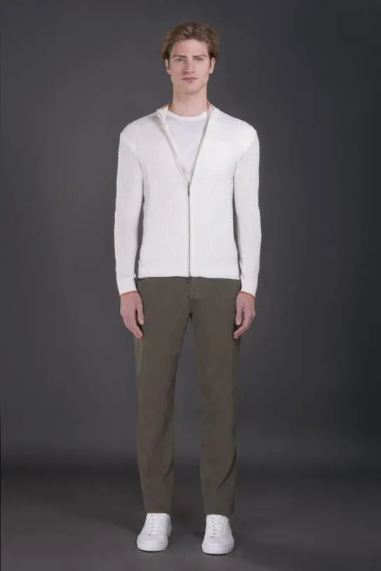 MooRER ORSONKIB Biancoarancio Men Knitwear
