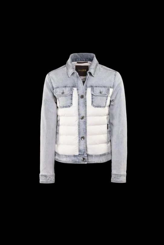 MooRER PETUNIA04X BLU BLEACH Blubleach Women Jackets