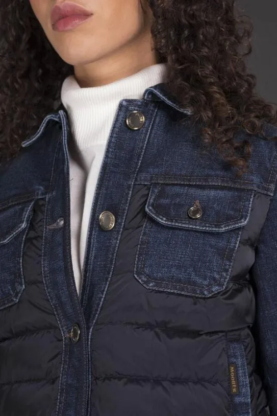 MooRER PETUNIA104H Blu Women Jackets