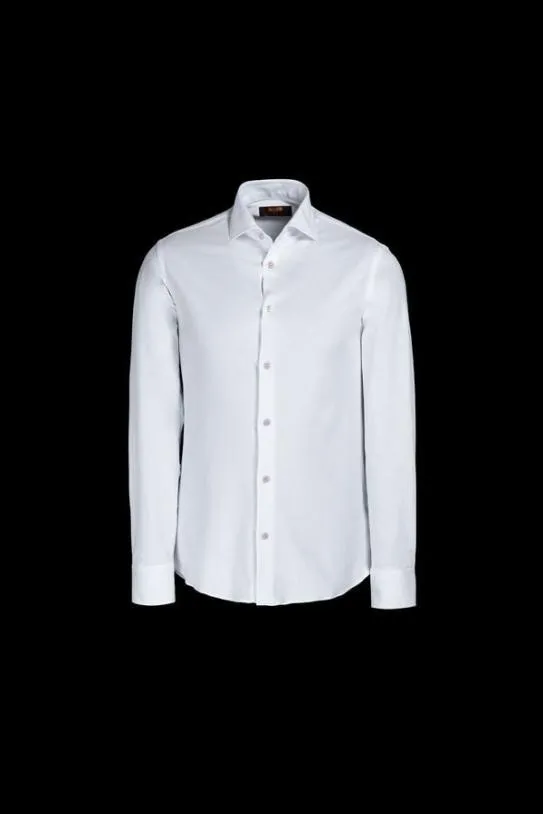MooRER SORRENTO4XT Bianco Men Shirts