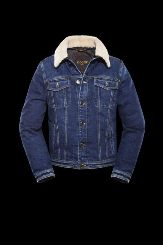 MooRER TABURNO104 Blue Men Jackets