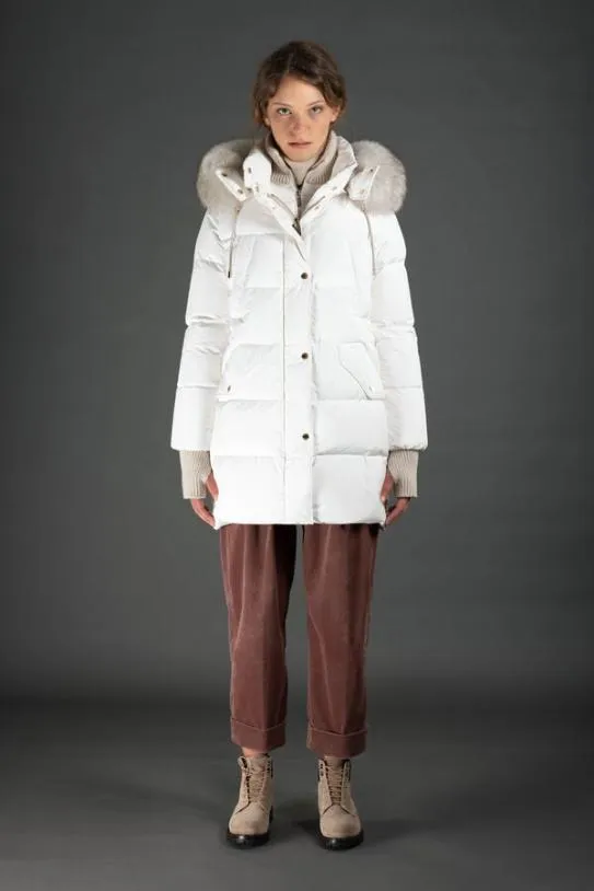 MooRER TALASSASTP Blanc Women Jackets