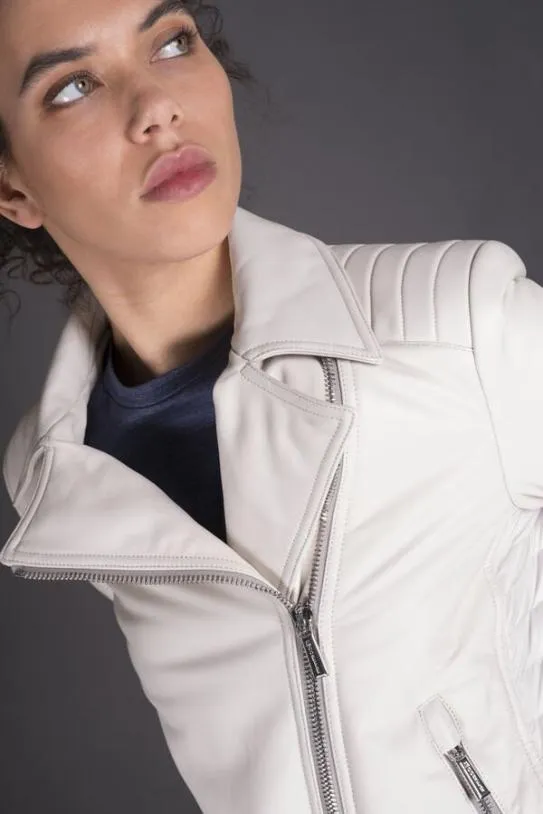 MooRER YOELPEX Ivory Women Jackets