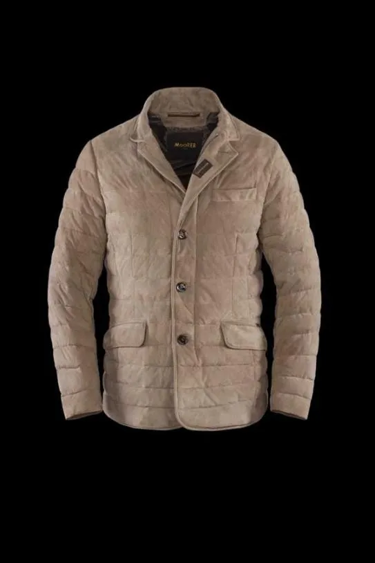 MooRER ZAVYERUR Dove Grey Men Jackets