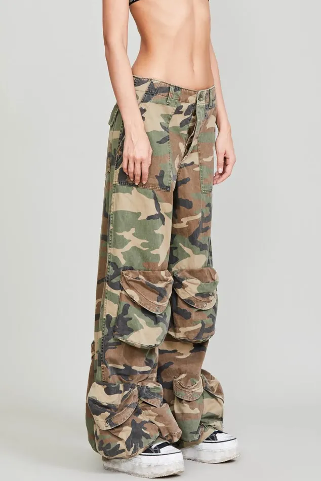 MULTIPOCKET UTILITY PANT 8211 CAMO Women R13 Pants and Shorts