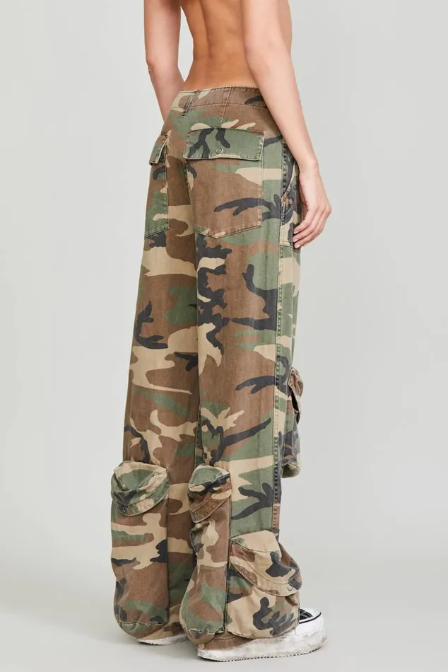 MULTIPOCKET UTILITY PANT 8211 CAMO Women R13 Pants and Shorts