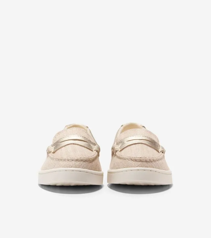 Nantucket Penny Loafers Naturalgold Women Cole Haan Loafers and Drivers