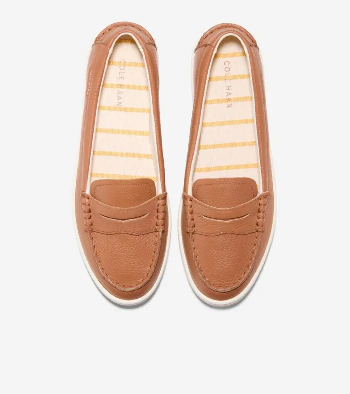 Nantucket Penny Loafers Pecan Brownwhite Women Cole Haan Loafers and Drivers