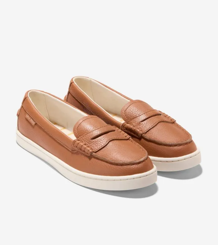 Nantucket Penny Loafers Pecan Brownwhite Women Cole Haan Loafers and Drivers