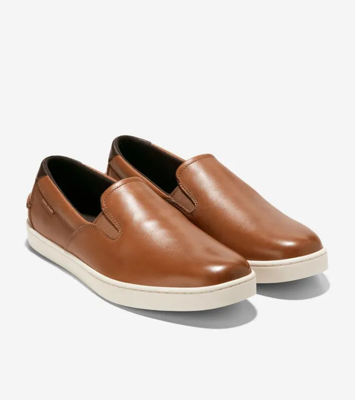 Nantucket SlipOn Deck Shoes British Tanivory Men Cole Haan Boat Shoes