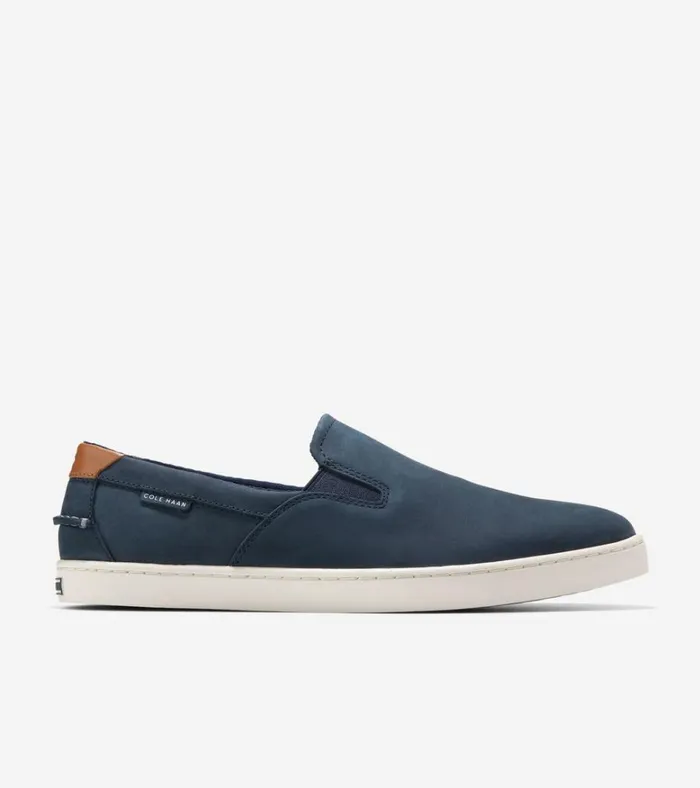 Nantucket SlipOn Deck Shoes Navy Blazer Blueivory Men Cole Haan Boat Shoes