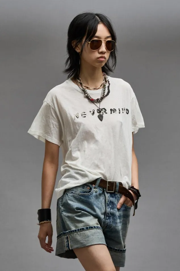 NEVERMIND BOY T 8211 ECRU Women R13 TShirts
