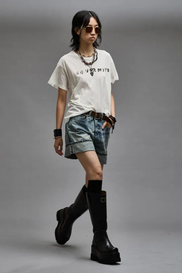 NEVERMIND BOY T 8211 ECRU Women R13 TShirts
