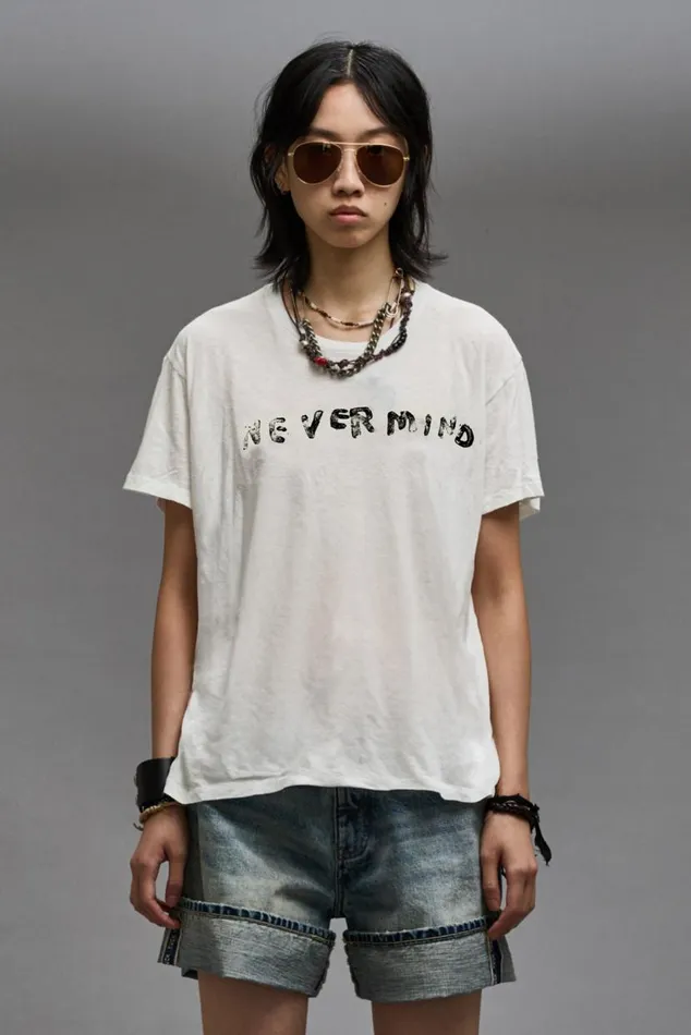 NEVERMIND BOY T 8211 ECRU Women R13 TShirts